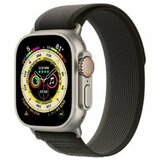 Apple watch ultra cellular 49mm titanium case with black/gray trail loop - s/m (mqfw3se/a) Cene