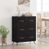  Komoda Crni Hrast 69,5 x 34 x 90 cm Konstrukcijsko drvo | shoptok.hr