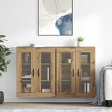 vidaXL Ormarčići montirani na zid 2 pcs Umjetnički hrast | shoptok.hr