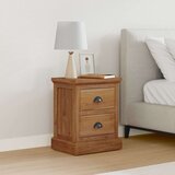  Nočna omarica Naravna 40 x 30 x 50 cm Trden tikov les, (5000107130) | Shoptok.si