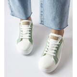 Gemre White and green shoes with a gold accent Palais | Shoptok.si