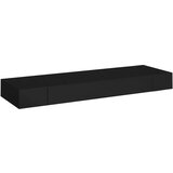 Maison Chic Stenska polica - Viseča Polica s predalom črna 80x25x8 cm, (21784523) | Shoptok.si