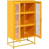 vidaXL Highboard Gorčično rumena 68x39x123 cm Jeklo | Shoptok.si