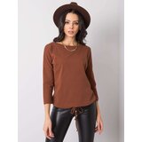 BASIC Feel Good Blouse-RV-BZ-4691.37P-brown | Shoptok.si