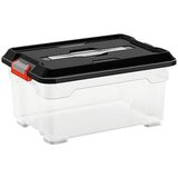 Keter Kutija za pohranu s poklopcem (D x Š x V: 18 x 58 x 38 cm, Prozirno, 27 l) | shoptok.hr