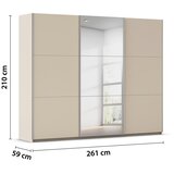 Rauch Möbel OMARA Z DRSNIMI VRATI, barve šampanjca | Shoptok.si