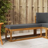  Vanjska klupa s jastukom Prirodna i antracit 115 x 43 x 45 cm - Prirodno i antracit 115 cm Otvoreno područje nogu | shoptok.hr
