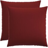  Jastuk s jastukom HEERLEN 2 kom. Vinska crvena Tkanina - boja crnog vina 60 x 60 cm 2 | shoptok.hr