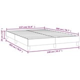  Okvir za krevet s oprugom krem 140x200 cm od umjetne kože | shoptok.hr