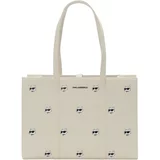 Karl Lagerfeld Shopper torba 'IKONIK 2.0' bež / crna / bijela