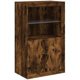  Komoda s LED svjetlima boja dimljenog hrasta 181,5x37x100 cm | shoptok.hr