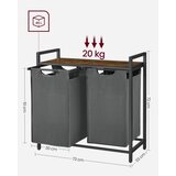  Koš za veš REX braon/siv | Eponuda.com