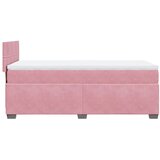Box spring krevet s madracem ružičasti 90x190 cm baršunasti | shoptok.hr