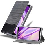 Cadorabo Ohišje, združljiv z ZTE v sivi črni barvi - zaščitni pokrov z magnetnim zapiranjem, stoječo funkcijo in režo za kartico, (20568930) | Shoptok.si