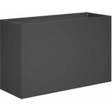  Vrtna saksija 2 kom. Crna 80 x 30 x 50 cm Čelična vrata | shoptok.hr