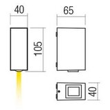  Redo 90418 - LED spoljašnje zidno svetlo ACE LED/3,36W/230V 4000K IP54 braon | Eponuda.com