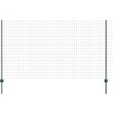 vidaXL Euro ograja s 5 U stebrički Zelena 1.4x10 m Jeklo Cene