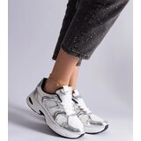 Gemre White-silver Ena sports sneakers | Shoptok.si