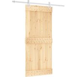 Furnova Drsna vrata s kompletom vodil 90x210 cm trdna borovina, (21944793) | Shoptok.si