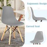 LEMON Set plastičnih trpezarijskih stolica 4 kom Aurora siva 25-KS007SET | Eponuda.com
