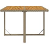  Vrtni stol bež 109 x 107 x 74 cm od poliratana i drva bagrema | Eponuda.com