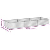  Povišena vrtna gredica 291 x 100 x 36 cm od čelika COR-TEN | shoptok.hr