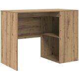 vidaXL Stol za pisanje Arišova hrastovina Iverica Srednji Elegantan | shoptok.hr