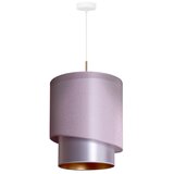  Duolla - Visilica na sajli PARIS 1xE27/15W/230V prečnik 40 cm ružičasta/srebrna/bakarna | Eponuda.com