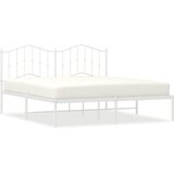  Metalni okvir za krevet s uzglavljem bijeli 180x200 cm | shoptok.hr
