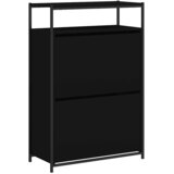Ormarić za cipele crni 75x34x112 cm od konstruiranog drva | Eponuda.ba