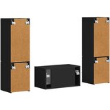 3 Komplet TV omaric 5 pcs Črna Konstruiran les, (5000132554) Slike