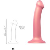 Strap-On-Me dildo Mono Density medium, ružičasto metalni sjaj | shoptok.hr