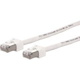 Metz Connect 13084V1088-E RJ45 omrežni kabel\, Patch kabel cat 6 S/FTP 1.00 m bela zaščiten\, brez halogena\, visoko fleksibilno 1 kos, (20417949) | Shoptok.si