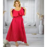 Pri Airy maxi dress with ruffles and waist tie STELLA | shoptok.hr