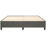  Okvir za krevet s oprugom tamnosivi 200x200 cm baršunasti | Shoptok.si