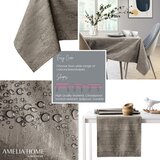  Ovalni stolnjak AmeliaHome Vesta 150x550 cm, cappuccino | shoptok.hr