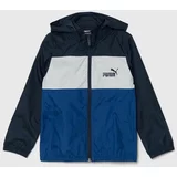 Puma Otroška jakna ESS+ CB Windbreaker mornarsko modra barva