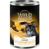 Wild Freedom Adult Sterilised 6 x 400 g - receptura brez žitaric - Golden Valley Sterilised - piščanec s kuncem