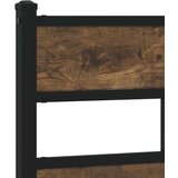 Metalni Kovinski posteljni okvir brez vzmetnice dimljen hrast 150x200cm, (21611009) | Shoptok.si