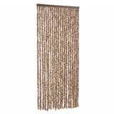 Furnova Zavesa proti mrčesu bež in temno rjava 90x220 cm šenilja, (21918394) | Shoptok.si