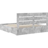  Krevetna konstrukcija s ladicama Betonski sivi 180 x 200 cm Siva 203 x 183 x 100 cm | Shoptok.si