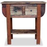 Maison Chic konzolna miza - miza ob steni mešanega recikliranega lesa 80x35x80 cm, (21786118) | Shoptok.si