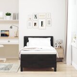  s opruga kutije s uzglavljem Crna 190 x 90 cm Baršun | shoptok.hr