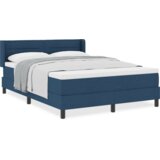  Postelja boxspring z vzmetnico z vzmetnico Modra 140 x 190 cm, (5000125775) | Shoptok.si