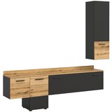 Livetastic dnevni regal, siva, barve hrasta | Shoptok.si