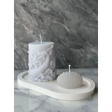 Aberto Design Set Betonskih sveća 40ST, Beli Cene