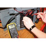 Ks Tools Digitalni multimeter, vključno s testnimi sondami in krokodiljimi sponkami, elektronski zaslon | Shoptok.si
