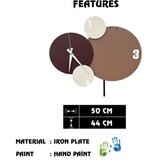 WALLXPERT dekorativni metalni zidni sat felah 1 multicolor | ePonuda.com
