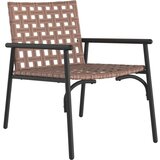  4-dijelni set za vanjski kafić smeđi ratan i čelik | shoptok.hr