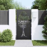  Vrtna vrata Crna 85 x 200 cm Čelik s praškastim premazom | shoptok.hr